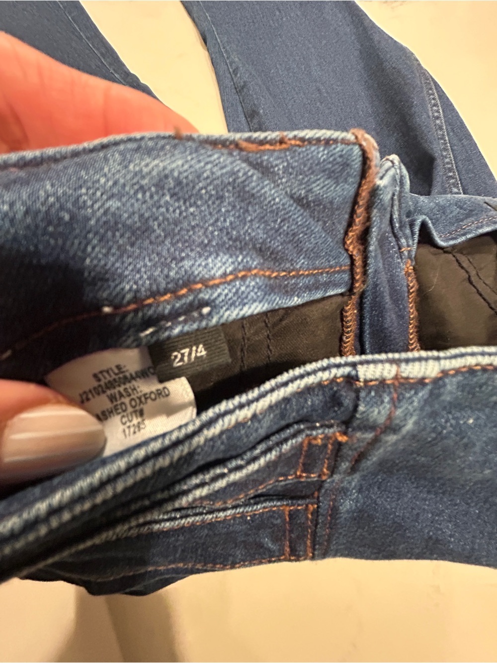 Veronica Beard Beverly High Rise Skinny Jean in Washed Oxford Size 27/4 - Picture 8 of 8